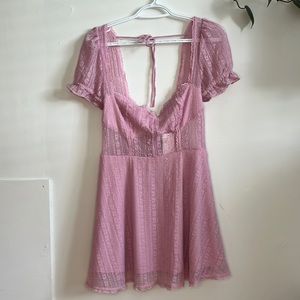 Urban outfitters lilac lace mini dress